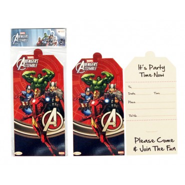 Avengers Invitation Card, Pack of 10